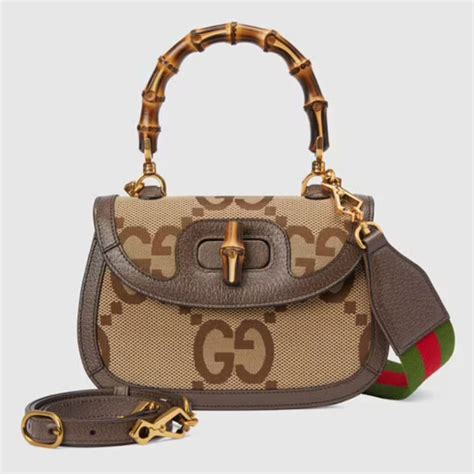 gucci portafoglio tela bamboo|gucci bamboo bag.